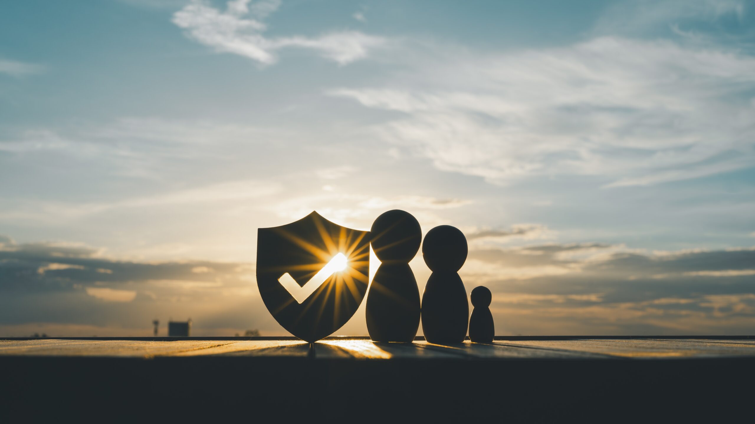 Shield,Protect,Icon,And,Family,Model,,Security,Protection,And,Health